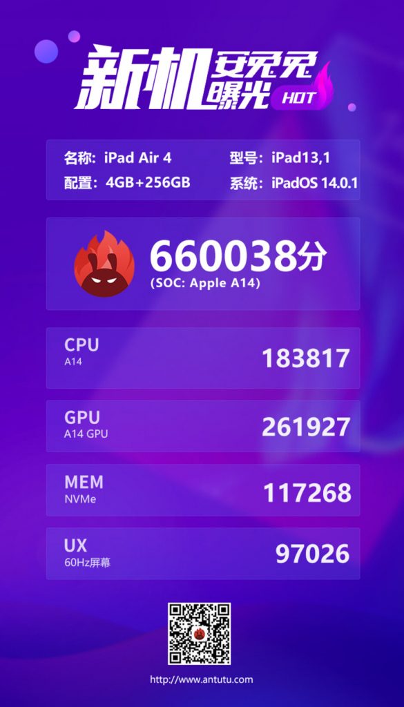 iPhone 12在AnTuTu上輸給了iPad Air 4，在圖形顯示方面也落后于iPhone 11
