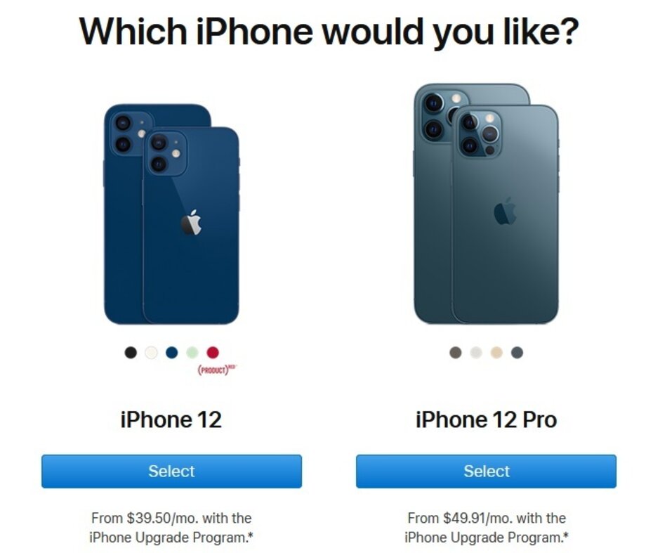 蘋果升級計劃的會員購買5G iPhone 12 mini或iPhone 12 Pro Max的第一步